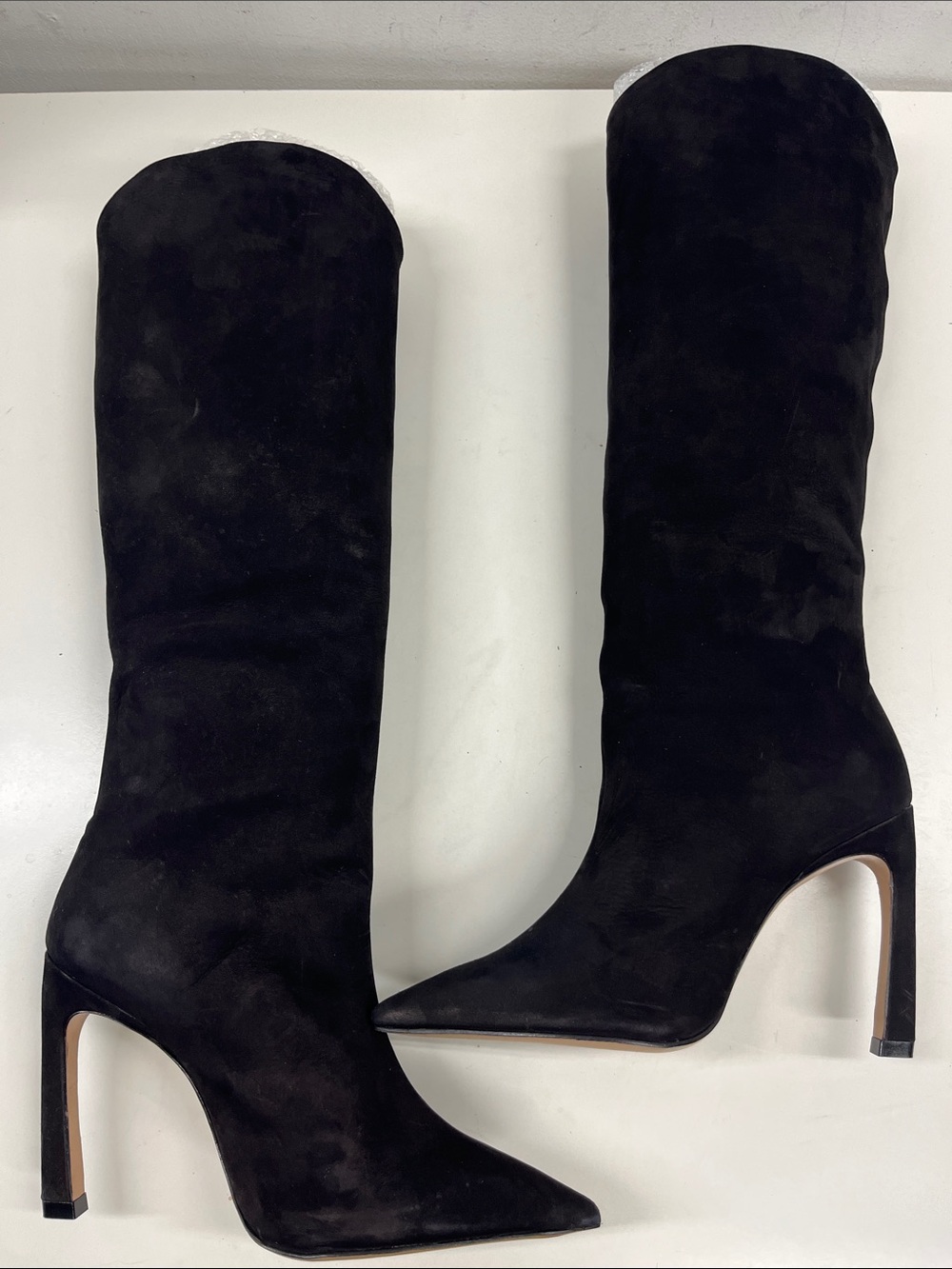 New Schultz Maryana Sculpt Nubuck Boot in Black Suede Size 5.5 - Picture 9 of 10